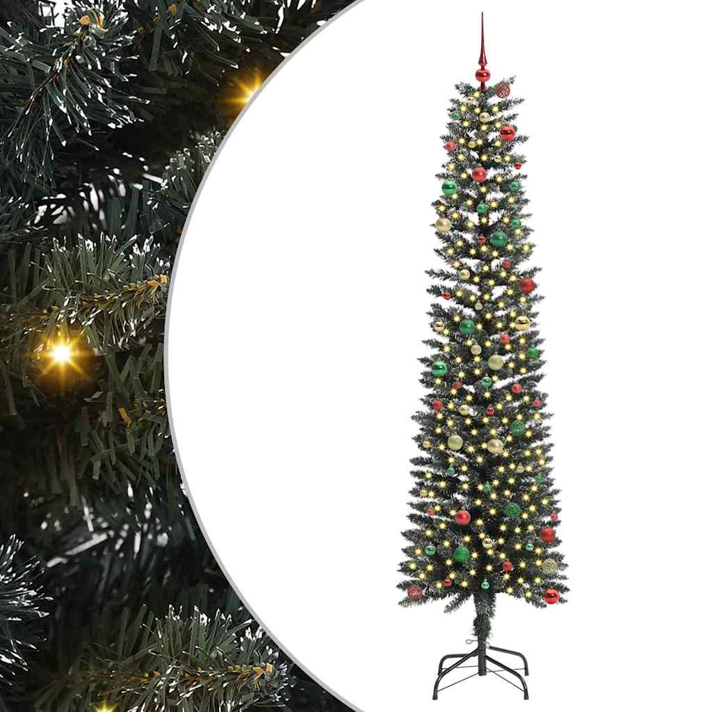 Albero di Natale artificiale con 300 LED Verde 58 x 58 x 240 cm
