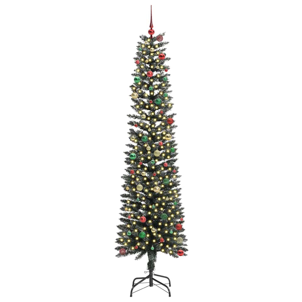Albero di Natale artificiale con 300 LED Verde 58 x 58 x 240 cm