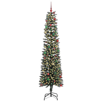 Albero di Natale artificiale con 300 LED Verde 58 x 58 x 240 cm
