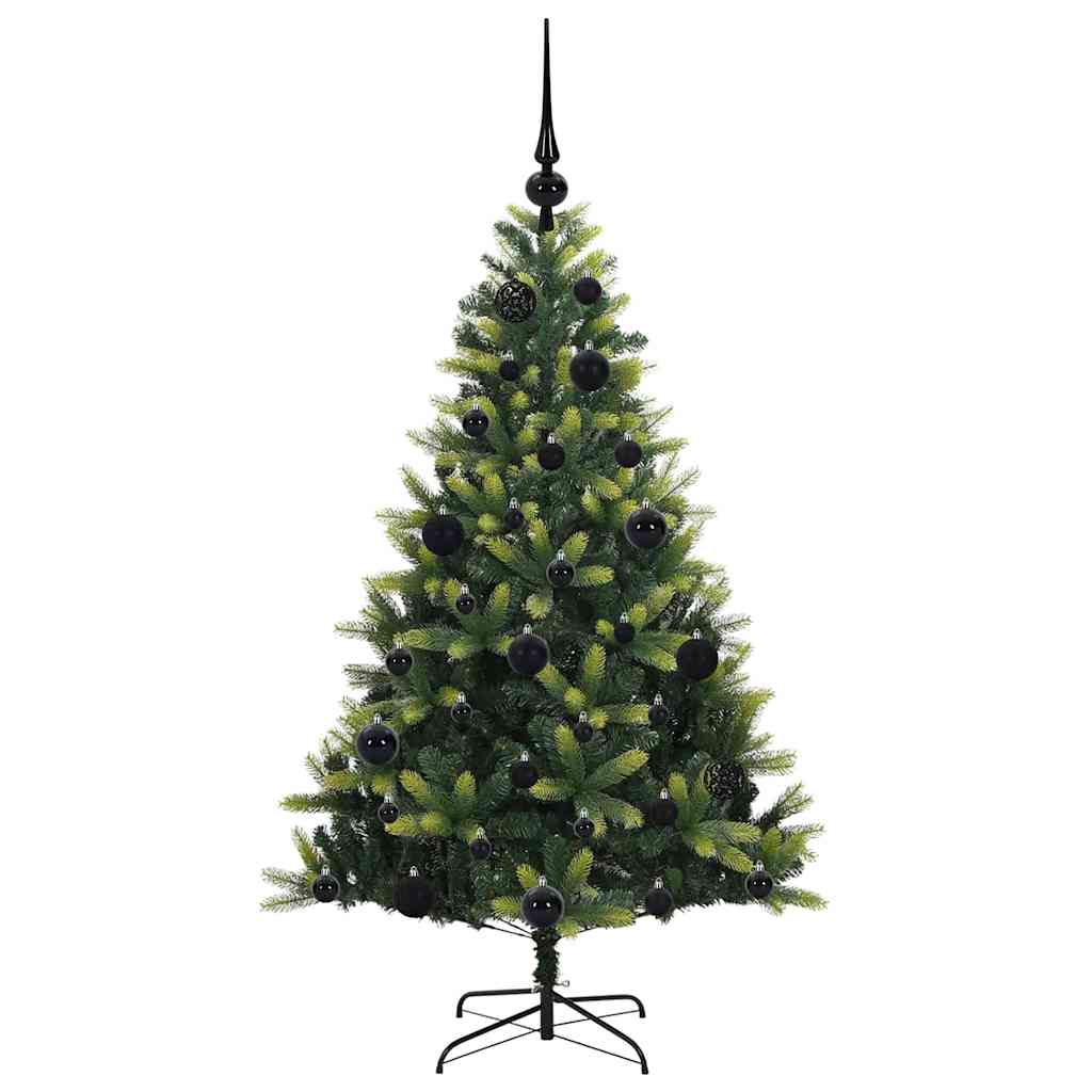 Albero di Natale Artificiale Pieghevole 150 LED Verde 120 cm