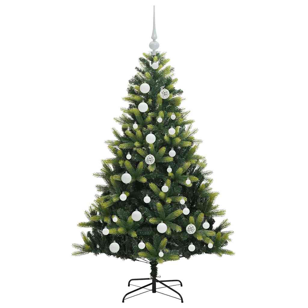Albero di Natale Artificiale Pieghevole 150 LED Verde 120 cm