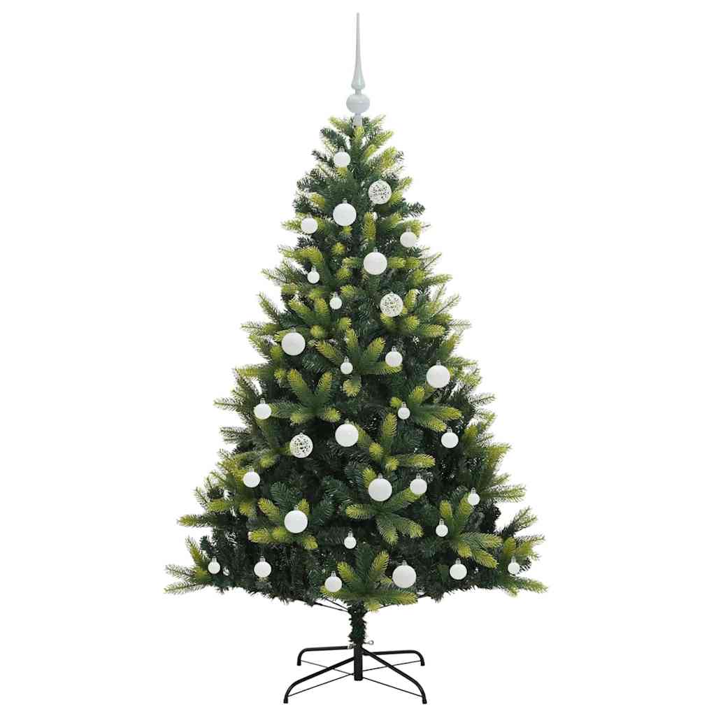 Albero di Natale Artificiale Pieghevole 150 LED Verde 150 cm