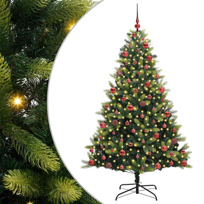 Albero di Natale Artificiale a Cerniera con 300 LED 180 cm