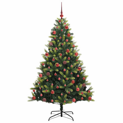 Albero di Natale Artificiale a Cerniera con 300 LED 180 cm