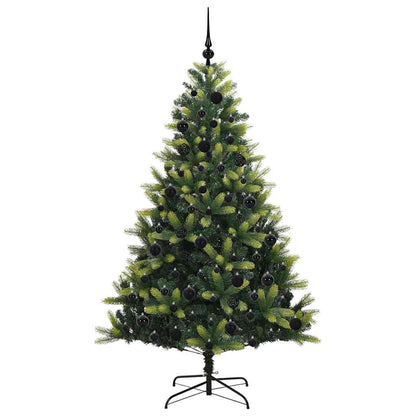 Albero di Natale Artificiale a Cerniera con 300 LED 180 cm