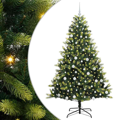 Albero di Natale Artificiale a Cerniera con 300 LED 180 cm