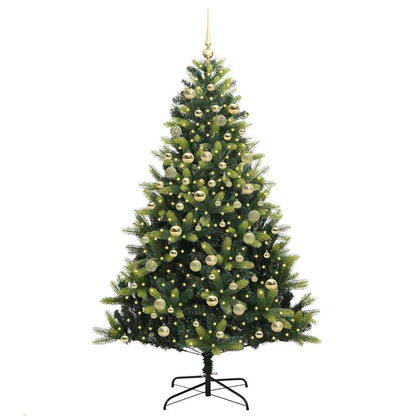 Albero di Natale Artificiale a Cerniera con 300 LED 180 cm