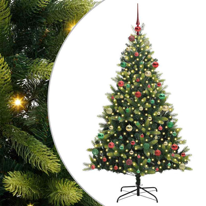 Albero di Natale Artificiale a Cerniera con 300 LED 180 cm