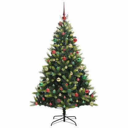 Albero di Natale Artificiale a Cerniera con 300 LED 180 cm