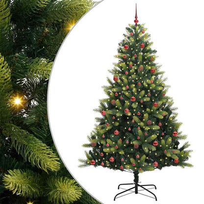 Albero di Natale Artificiale a Cerniera con 300 LED 210 cm