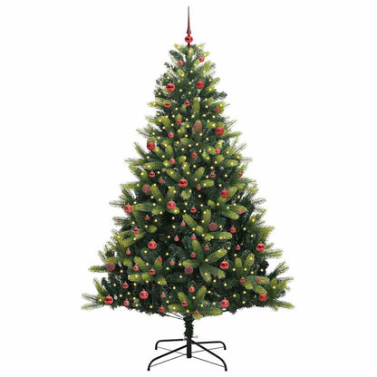 Albero di Natale Artificiale a Cerniera con 300 LED 210 cm