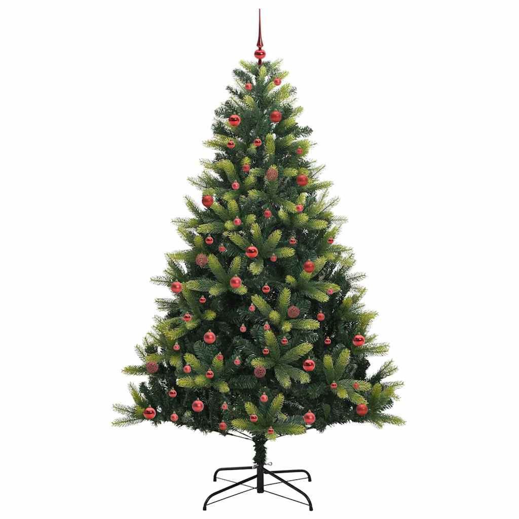 Albero di Natale Artificiale a Cerniera con 300 LED 210 cm