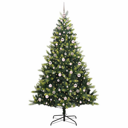 Albero di Natale Artificiale a Cerniera con 300 LED 210 cm