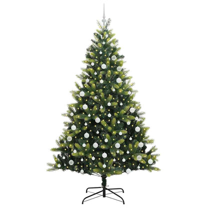 Albero di Natale Artificiale a Cerniera con 300 LED 210 cm