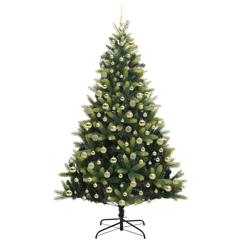Albero di Natale Artificiale a Cerniera con 300 LED 210 cm