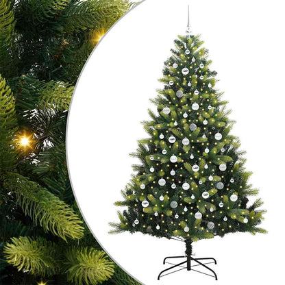 Albero di Natale Artificiale a Cerniera con 300 LED 210 cm