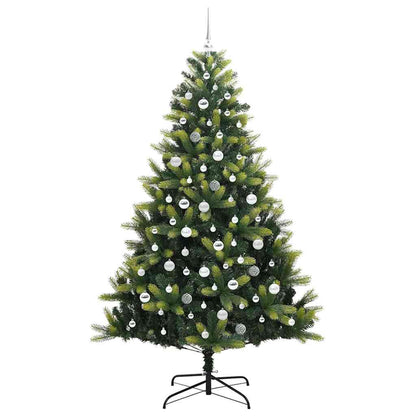 Albero di Natale Artificiale a Cerniera con 300 LED 210 cm