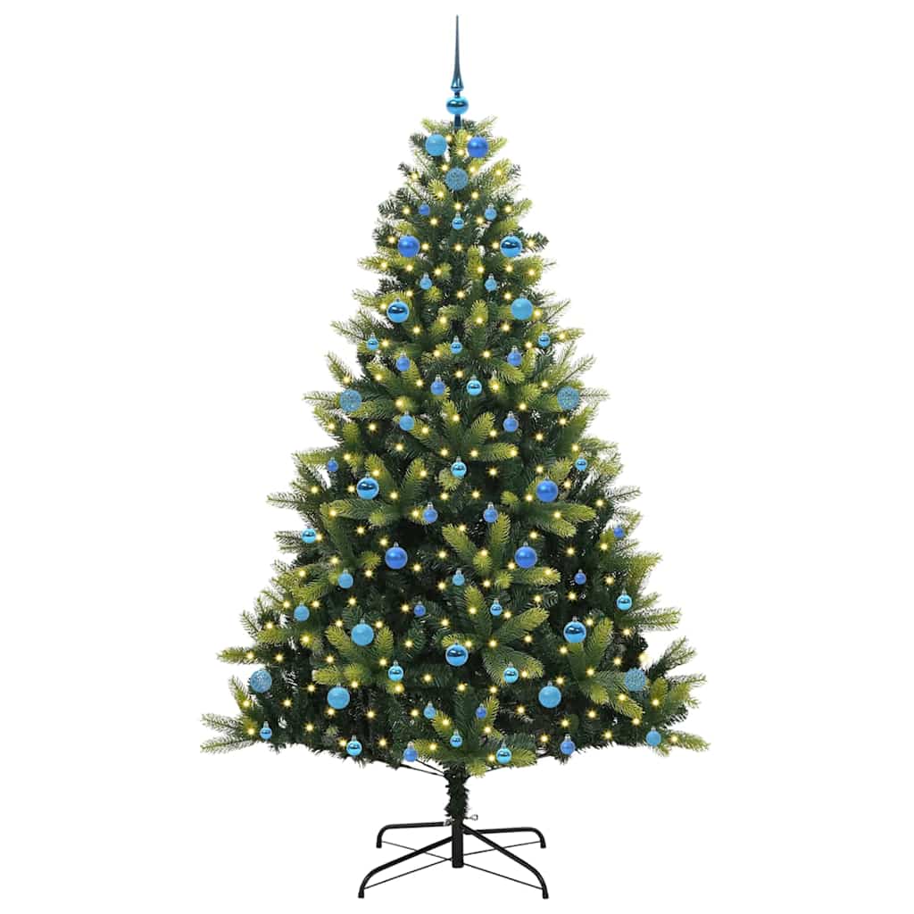 Albero di Natale Artificiale a Cerniera con 300 LED 210 cm