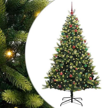 Albero di Natale Artificiale a Cerniera con 300 LED 210 cm