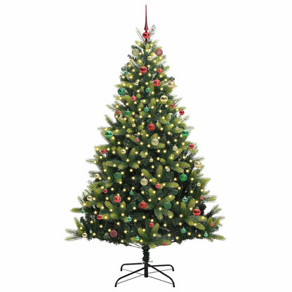 Albero di Natale Artificiale a Cerniera con 300 LED 210 cm