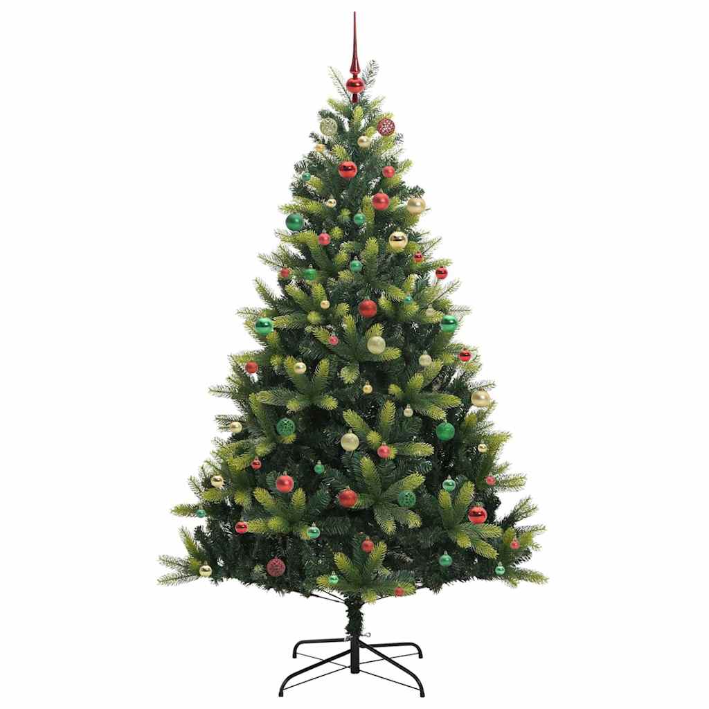 Albero di Natale Artificiale a Cerniera con 300 LED 210 cm