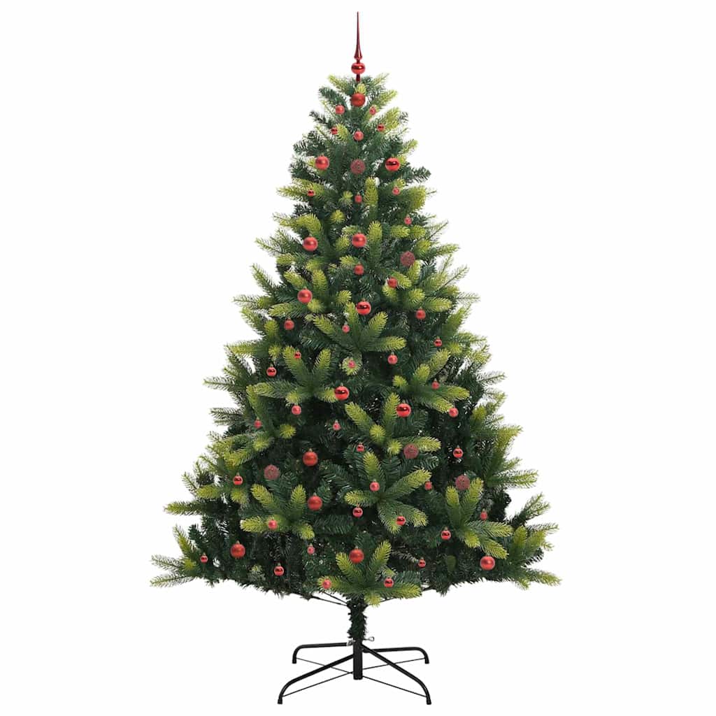 Albero di Natale Artificiale a Cerniera con 300 LED 240 cm