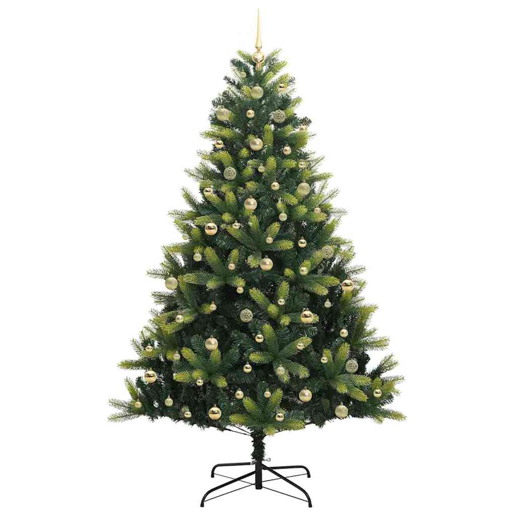 Albero di Natale Artificiale a Cerniera con 300 LED 240 cm