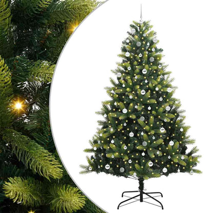 Albero di Natale Artificiale a Cerniera con 300 LED 240 cm