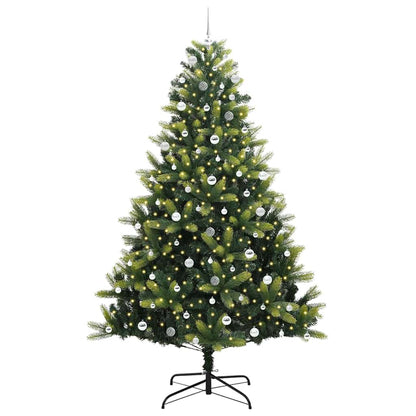 Albero di Natale Artificiale a Cerniera con 300 LED 240 cm