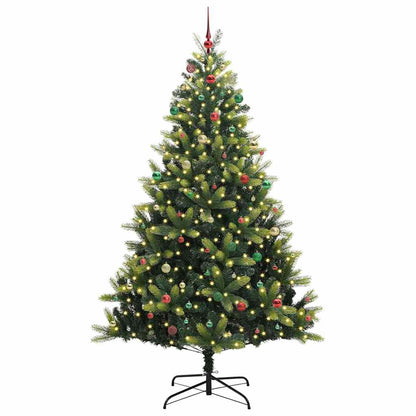 Albero di Natale Artificiale a Cerniera con 300 LED 240 cm