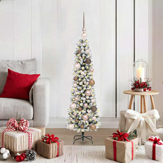 Albero di Natale artificiale con 150 LED Bianco 120 cm
