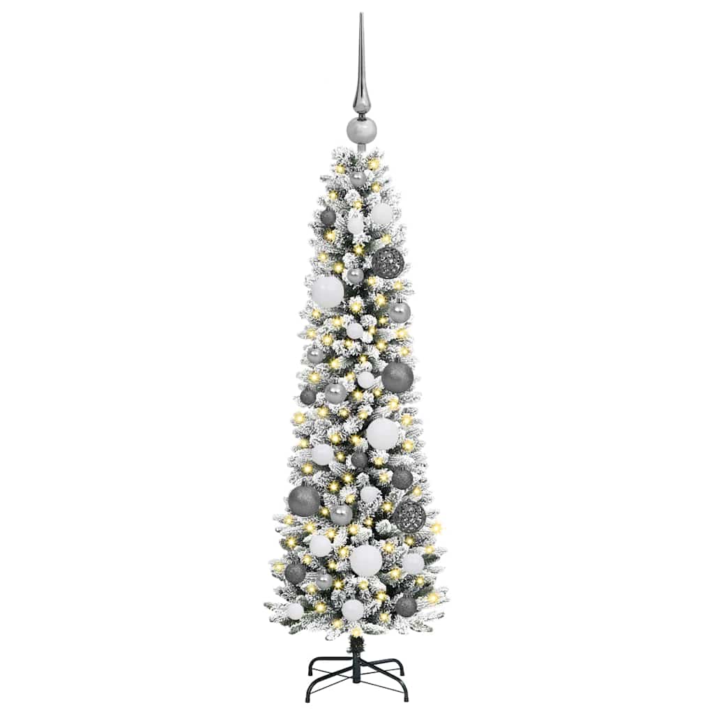 Albero di Natale artificiale con 150 LED Bianco 120 cm
