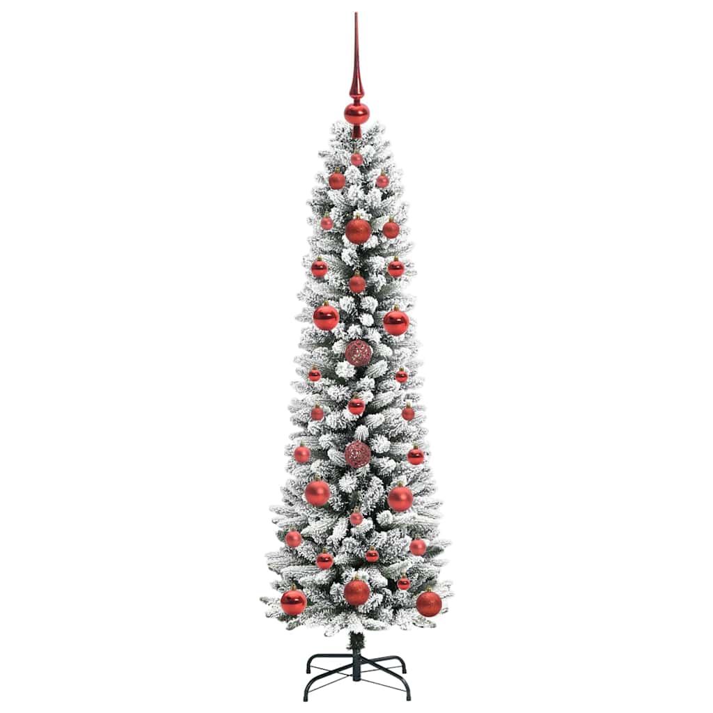 Albero di Natale artificiale con 150 LED Verde e bianco 120 cm