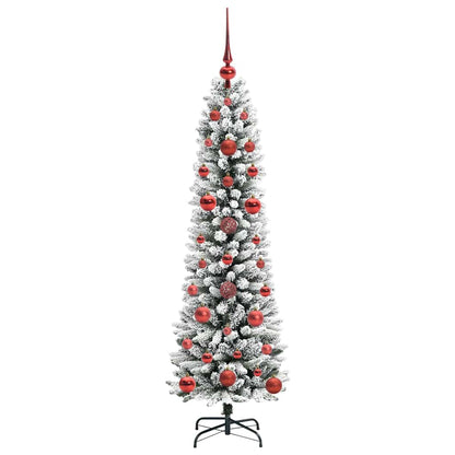 Albero di Natale artificiale con 150 LED Verde e bianco 120 cm