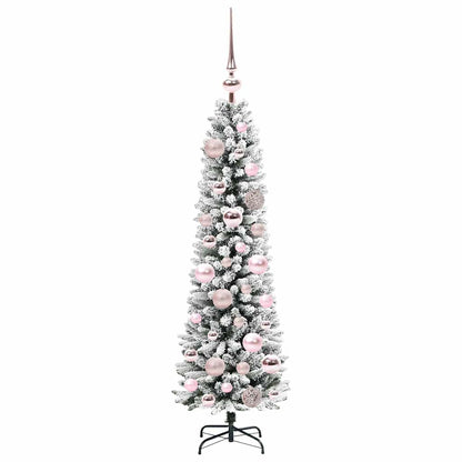 Albero di Natale artificiale con 150 LED Verde e bianco 120 cm