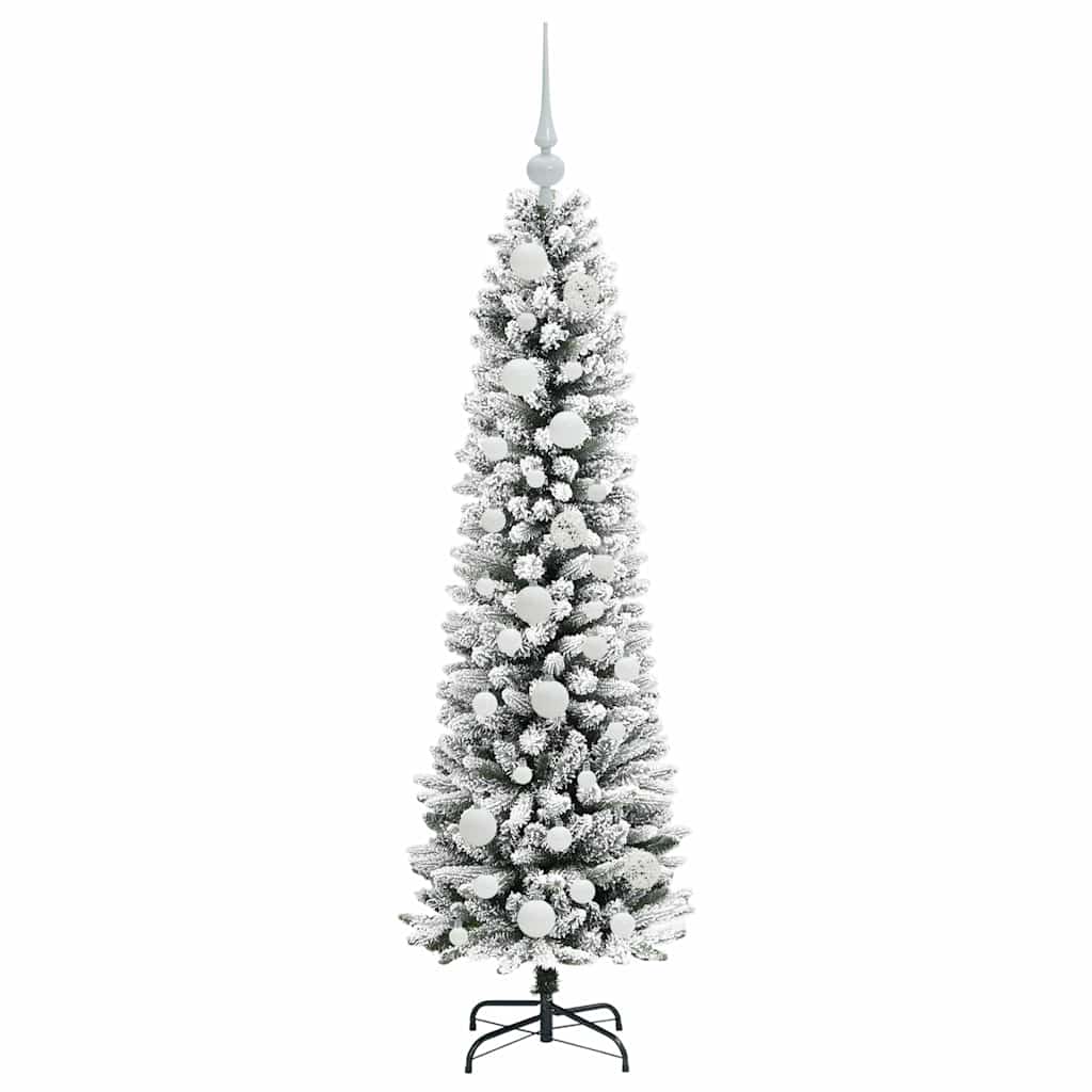 Albero di Natale artificiale con 150 LED Verde e bianco 120 cm