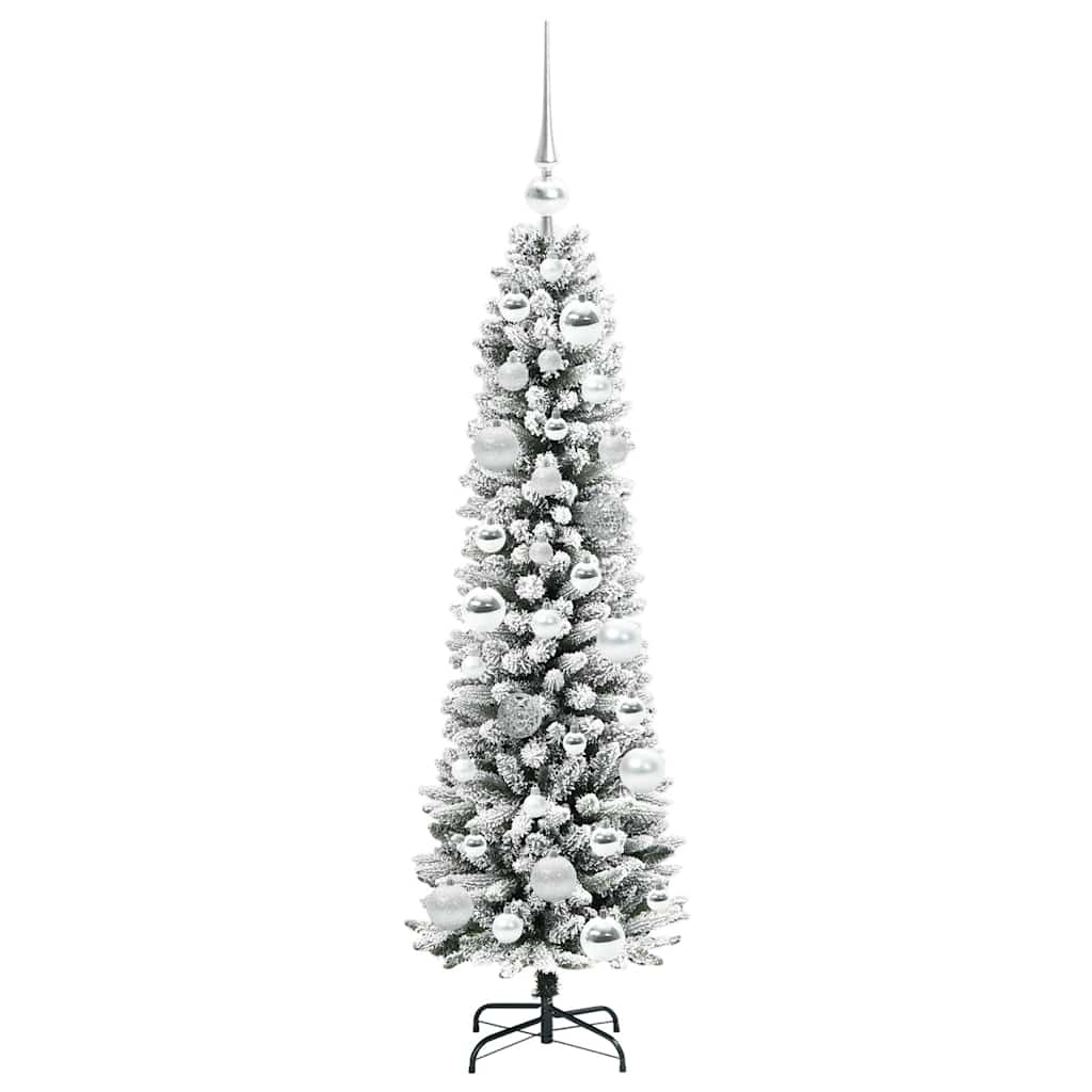 Albero di Natale artificiale con 150 LED Verde e bianco 120 cm