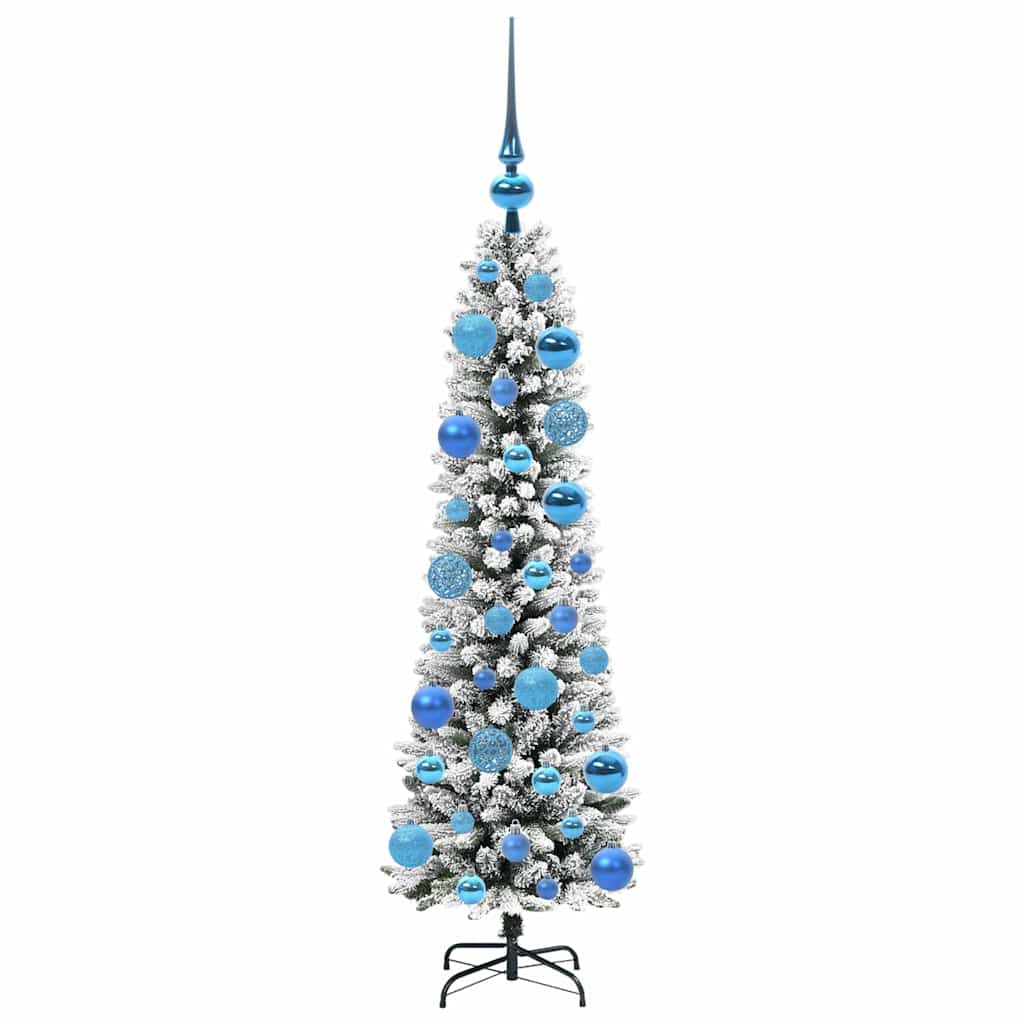 Albero di Natale artificiale con 150 LED Verde e bianco 120 cm