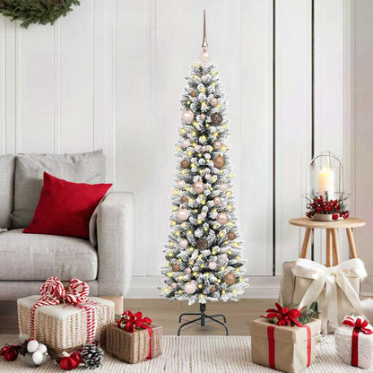 Albero di Natale artificiale con 150 LED Bianco 150 cm