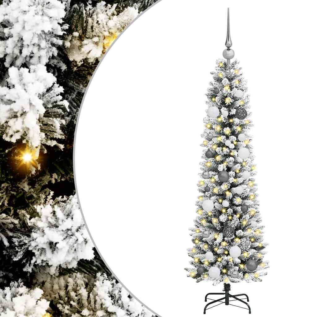 Albero di Natale artificiale con 150 LED Bianco 150 cm
