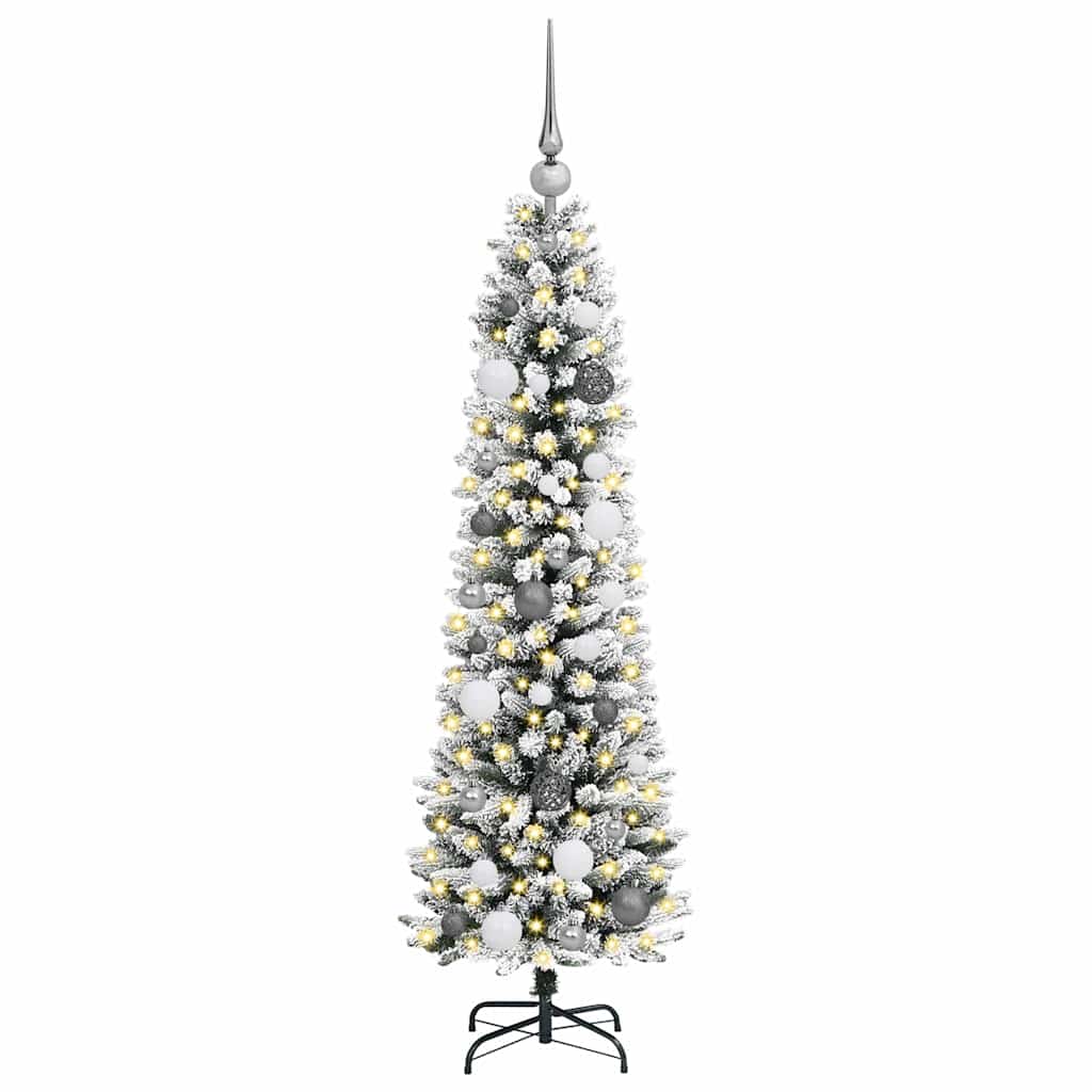 Albero di Natale artificiale con 150 LED Bianco 150 cm