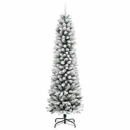 Albero di Natale artificiale con 150 LED Verde e bianco 150 cm