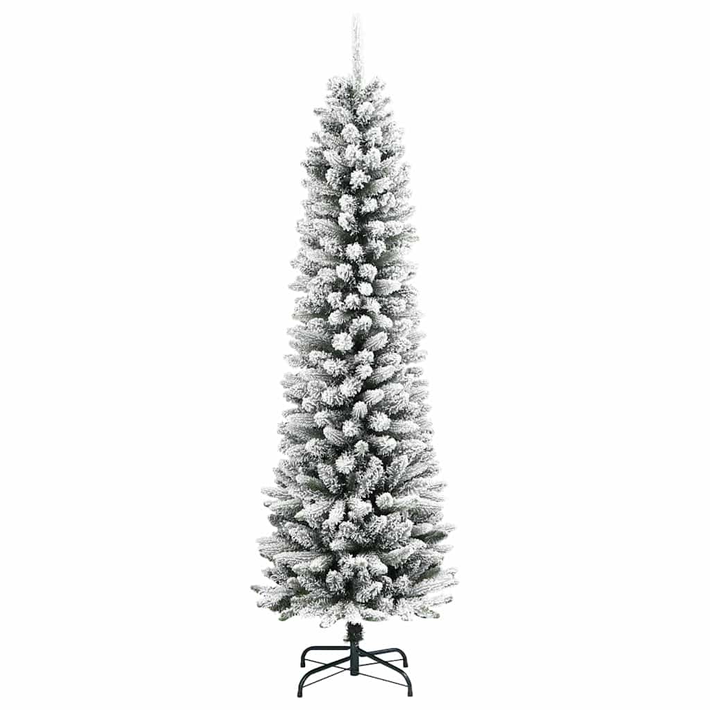 Albero di Natale artificiale con 150 LED Verde e bianco 150 cm