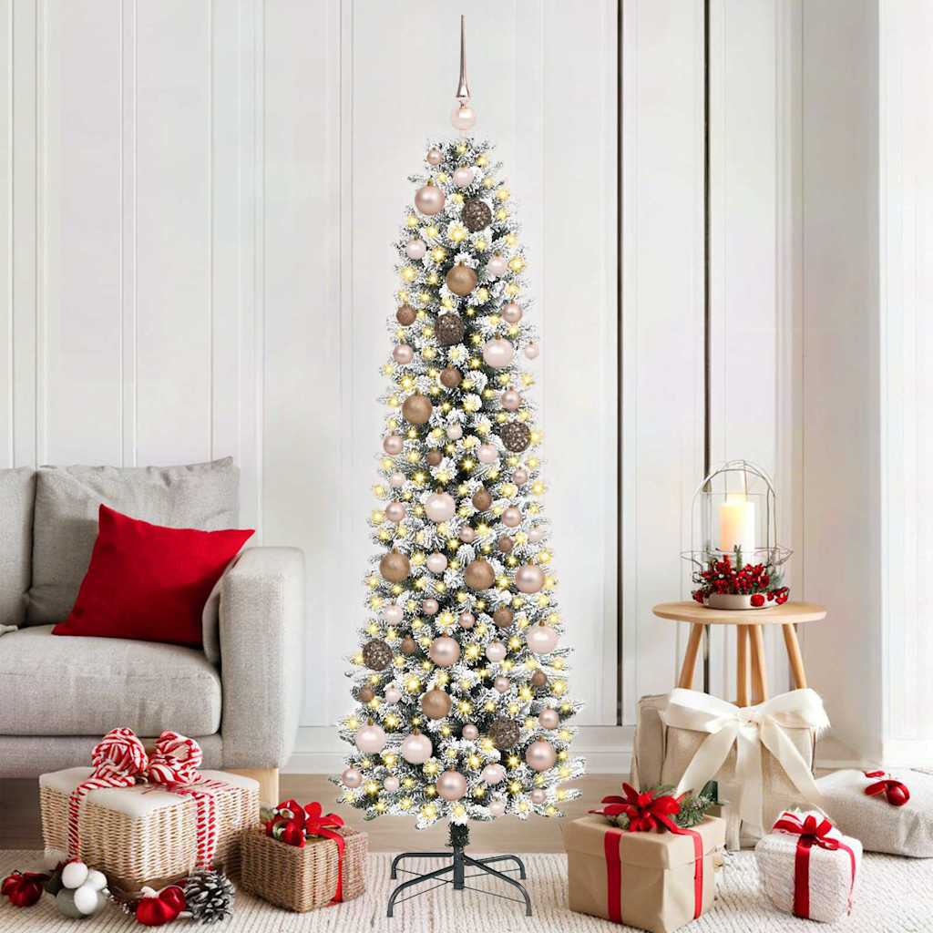 Albero di Natale artificiale con 300 LED Bianco 180 cm