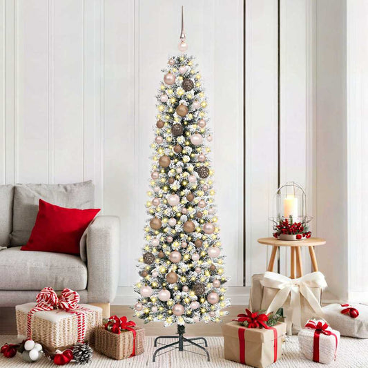 Albero di Natale artificiale con 300 LED Bianco 180 cm