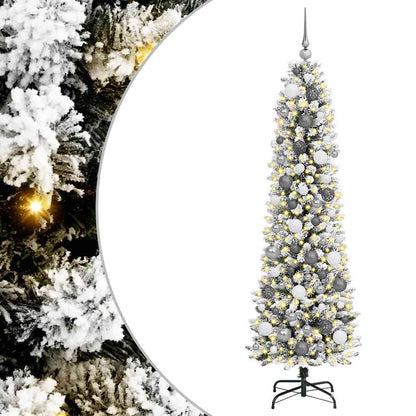 Albero di Natale artificiale con 300 LED Bianco 180 cm