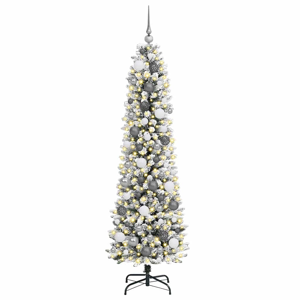 Albero di Natale artificiale con 300 LED Bianco 180 cm