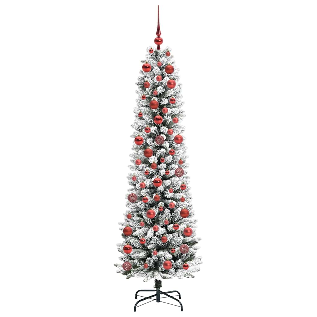 Albero di Natale artificiale con 300 LED Verde e bianco 180 cm