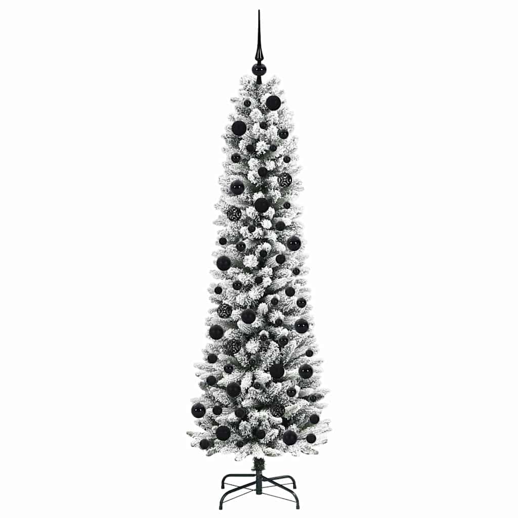 Albero di Natale artificiale con 300 LED Verde e bianco 180 cm