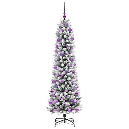 Albero di Natale artificiale con 300 LED Verde e bianco 180 cm